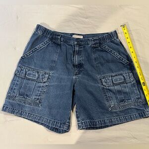 Savane Blue Denim cargo Shorts size 36